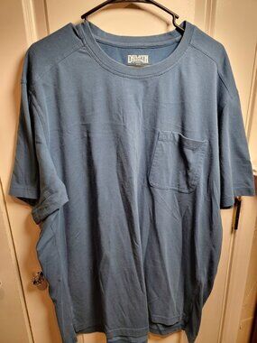 Duluth Trading Co Men's 2XL CoolMax Pocket T-Shirt Blue Cotton Blend
